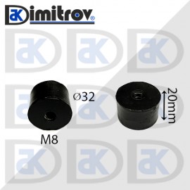 Антивибрационен тампон М 8 х Ø 32 х 20 mm
